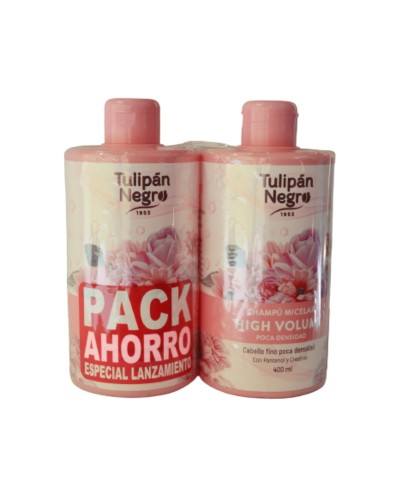 TULIPAN NEGRO CHAMPU VOLUMEN 400ML DUPLO