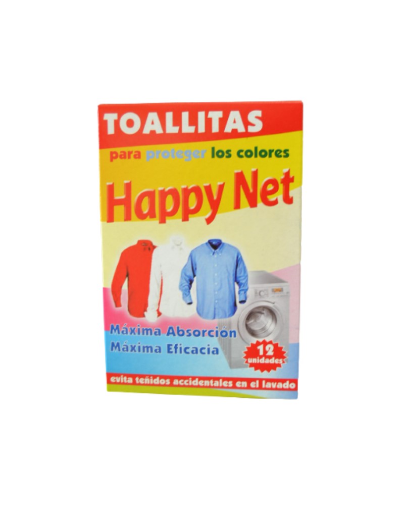 HAPPY NET TOALLITAS ATRAPACOLOR 12 UNDS