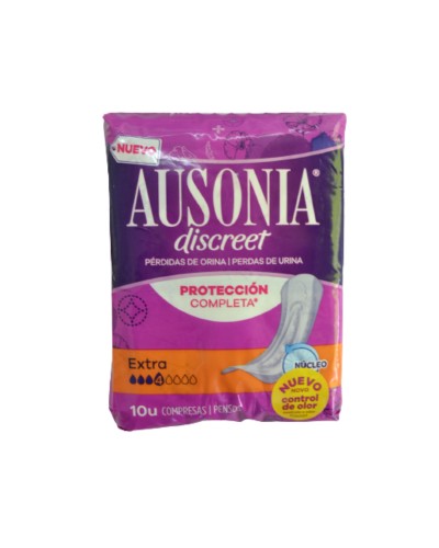 AUSONIA DISCREET COMPRESA EXTRA 10 UNDS