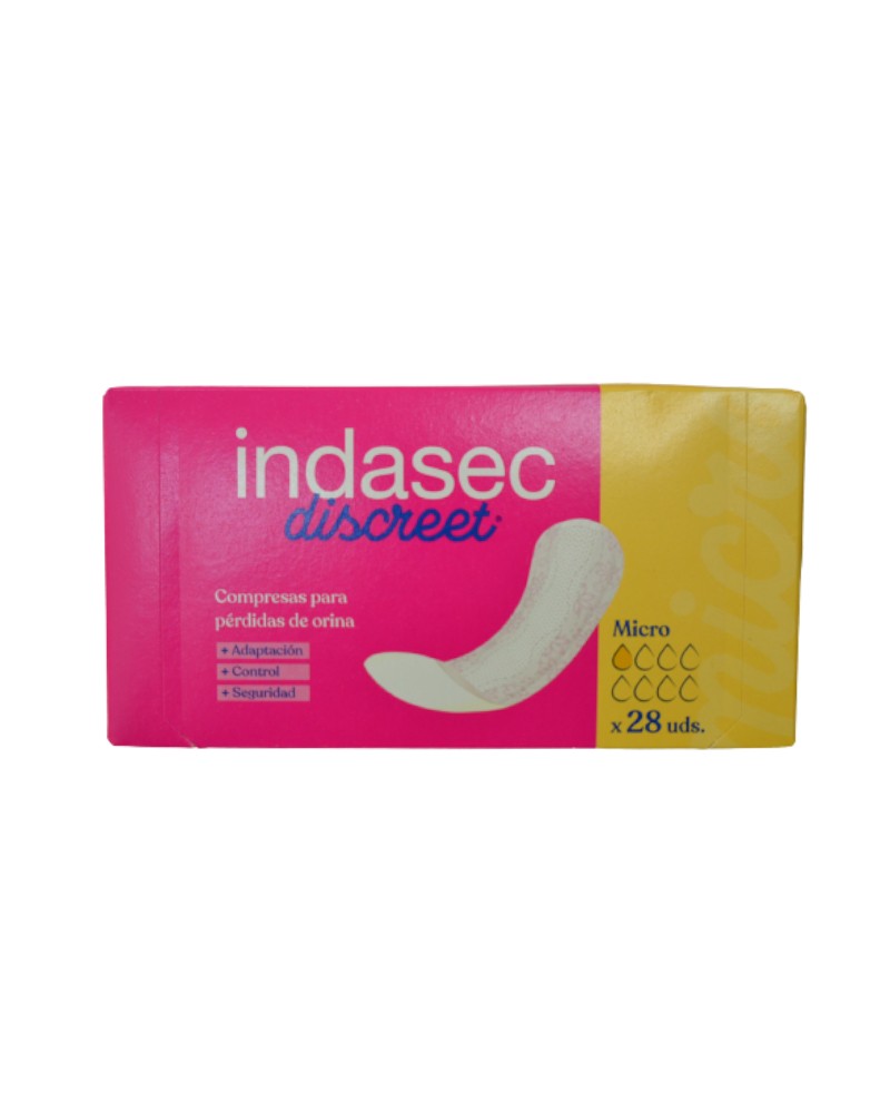 INDASEC DISCREET MICRO SALVASLIP 28 UNDS