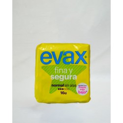 EVAX FINA Y SEGURA SIN ALAS 16 UNDS