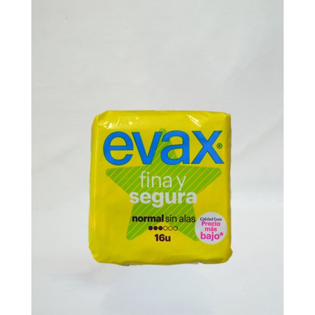 EVAX FINA Y SEGURA SIN ALAS 16 UNDS