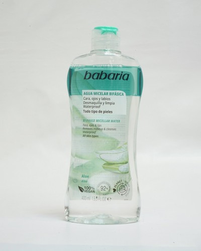 BABARIA AGUA MICELAR BIFASIC ALOE 400ML