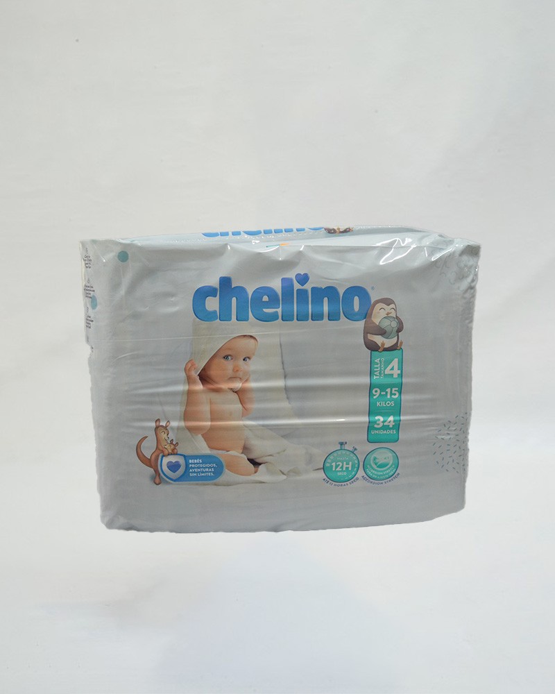 CHELINO PAÑALES TALLA 4 9-15 KGS 34 UNDS