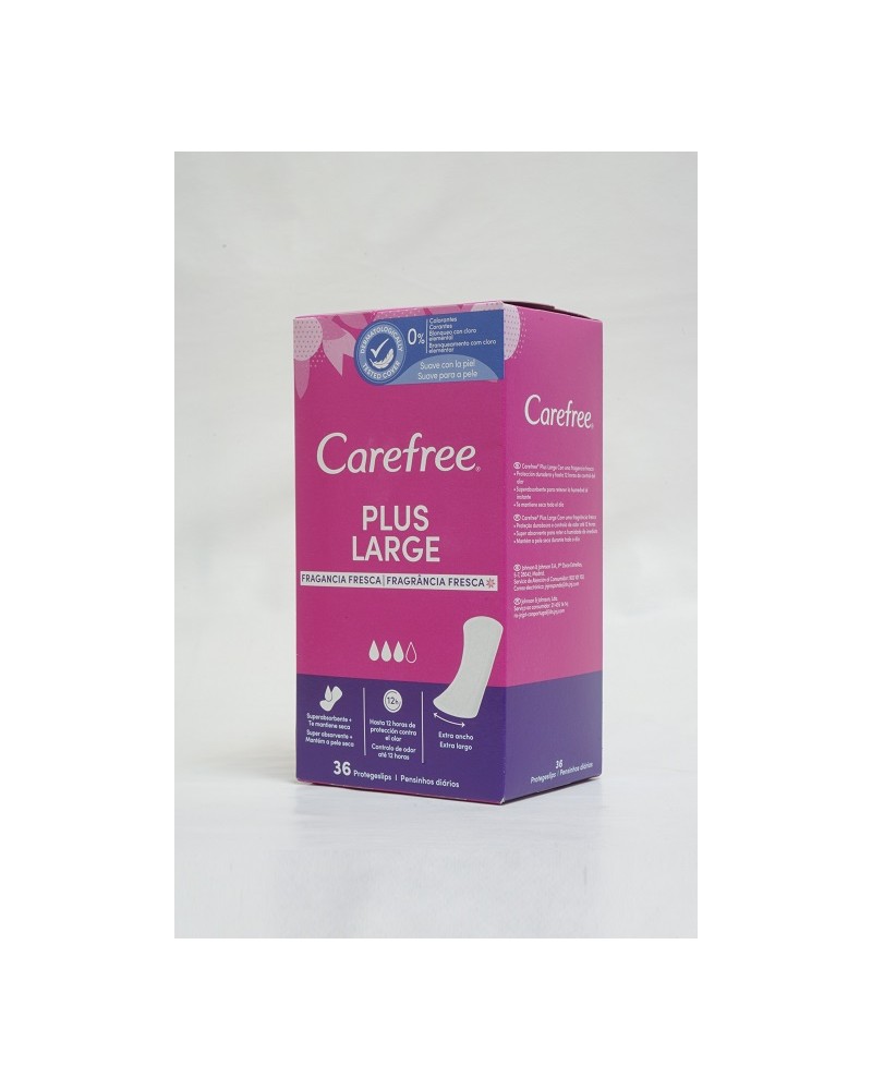 CAREFREE SALVA-SLIP PLUS LARGE 36 UNDS