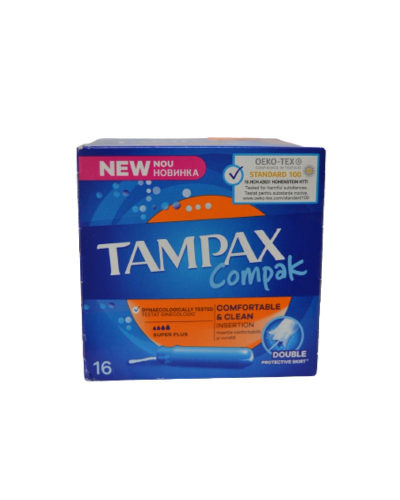 TAMPAX COMPACK SUPER PLUS 16 UNDS