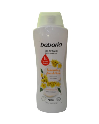 BABARIA GEL BAÑO FLORES DE TIARE 1L